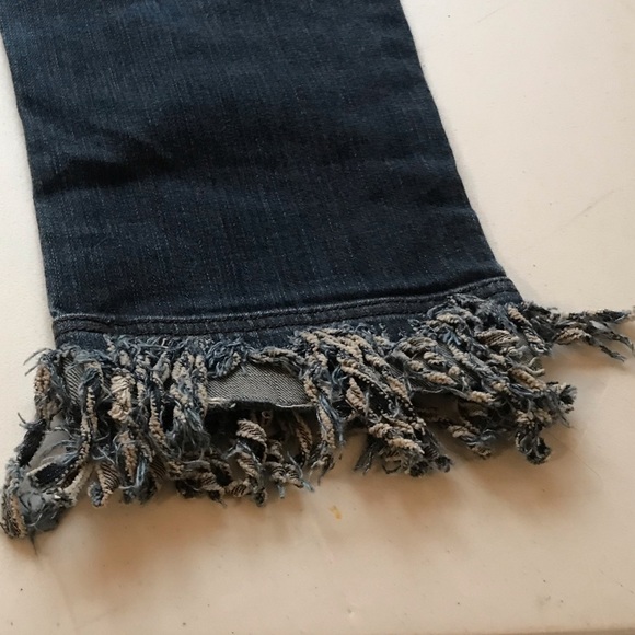 Simply Vera Vera Wang Straight Leg Jeans with Fringe size 6P - Picture 8 of 13